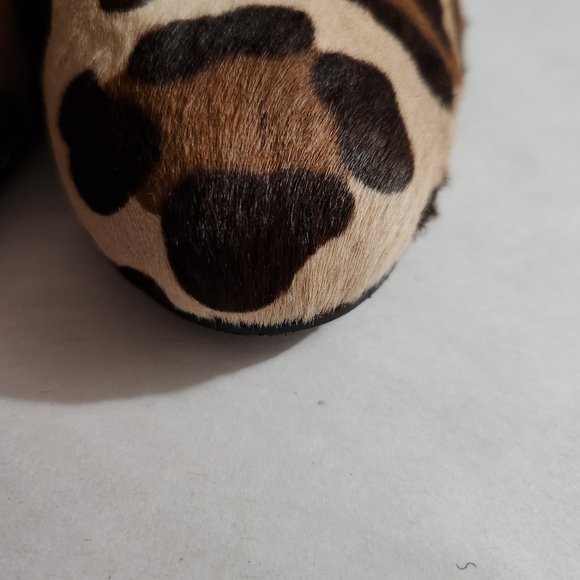 Margaux The Heel Leopard Print Hair Calf Upper Block Heels Size 39 Sz 8.5 - Picture 9 of 11